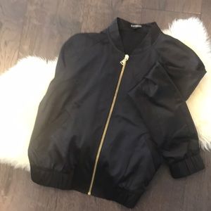 Satin bomber jacket